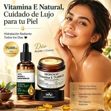 Pack MOPOYAT de Vitamina E: Aceite Multiusos + Bálsamo Corporal – Piel Suave, Elástica y Protegida-Vitamina E 75,000UI - Aceite de vitamina E + Crema corporal de vitamina E - Ver 10
