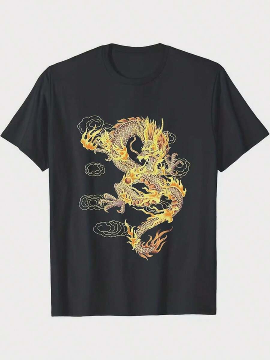 Men Sports Tees & Tanks - 黑色 - 查看 1