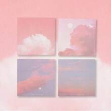 200 Sheets Gradient Color Sticky Notes, Simple Pattern, Strong Adhesion, Suitable For Messages, Notes And Memos, Cute High-Quality Student Style, Casual Back To School Style. Each Note Ranges From Pink Mist To Purple Clouds, Suitable For Use In Notebooks And Diaries. It Is Not Only A Sticky Note, But Also A Decorative Art Piece For Office And School Supplies - one-size - View 16