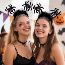 1pc Halloween Funny Headband Party Hair Accessory Photo Prop Performance Costume Bat Spider Headband - Multiple Styles - View 5
