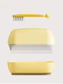 1pc 3-In-1 Cleaning Brush Set, Multi-Function Gap Brush For Home, Kitchen Countertop Stain Removal Squeegee, Scraper And Brush Combo, Cleaning Tool Set, Kitchen Cleaning Utensils, Home Tool Set - Multicolor - View 7