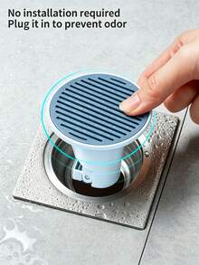 Shower Drain Cover With Automatic Open/Close Function And Built-In Filter, Anti-Odor Bathroom Drain Core, Anti-Clogging Bathroom Drain, Suitable For Shower, Kitchen And Balcony - Multiple Styles - View 7