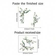 4/1pc Minimalist Green Plant Leaf Switch Socket Wall Sticker, Switch Decorative Sticker, Multiple Styles Green Plant Design, Self-Adhesive Floral Pattern, Easy To Apply, Suitable For Bathroom, Home Decor, Kitchen Room Wall Decoration - A - View 6