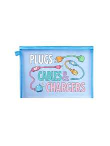 Cable And Charger Storage Bag - Multi-Functional Travel Organizer For Chargers, Cables, Electronic Devices - Dynamic Tech Organizer For "Outlets, Cables And Chargers". This Compact And Affordable Storage Bag Is Perfect For Your USB Cables, External Batteries, Headphones And Chargers. - Multicolor - View 12