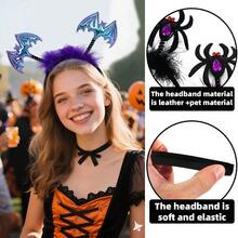 1pc Halloween Funny Headband Party Hair Accessory Photo Prop Performance Costume Bat Spider Headband - Multiple Styles - View 3