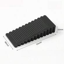 1pc Polished Metal Door Stopper, Shock Absorbing Door Wedge, Soundproof Windproof, Metal Frame With Rubber Anti-Slip Pad, No Drilling Required, Best Gift - A - View 14