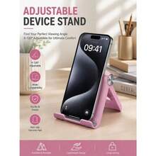 1pc High-Quality Soft Silicone Phone Stand, Foldable Non-Slip Desktop Base, Multi-Functional Design, Perfect For Phones, Tablets And Laptops, Batch Difference, Color Slightly Different - Multicolor - View 11