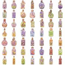 Autocollants de bouteilles floraux vintage, Arts & Artisanat, Pour décorer la papeterie, les bouteilles d'eau, les bagages, le réfrigérateur, la planche à roulettes, la guitare - 1 Set - Voir 6