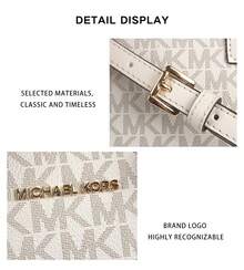 Michael Kors Avril Vintage Lady 肩背斜跨手提包 - 香草色印花/奶油色35F4G4VS1B LT CRM MULTI - 查看 10