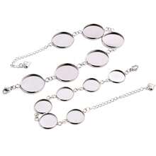 1 Piece 12-20mm Inner Size Crafts Stainless Steel Bangle Bracelet Cabochons Blank Base Tray Setting DIY Jewelry Making Accessories - Bracelet Display Stand - View 3