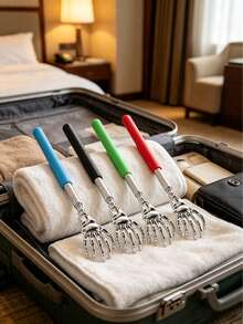 4/2/1-Piece Retractable Back Massager, Portable Retractable Massage Tool, Handheld Skull Design, Multi-Colored Handle, Ideal Accessory For Relaxation And Massage At Home, In The Office, And While Traveling.Back To School Season, Halloween, Christmas - One Size Fits All - View 10