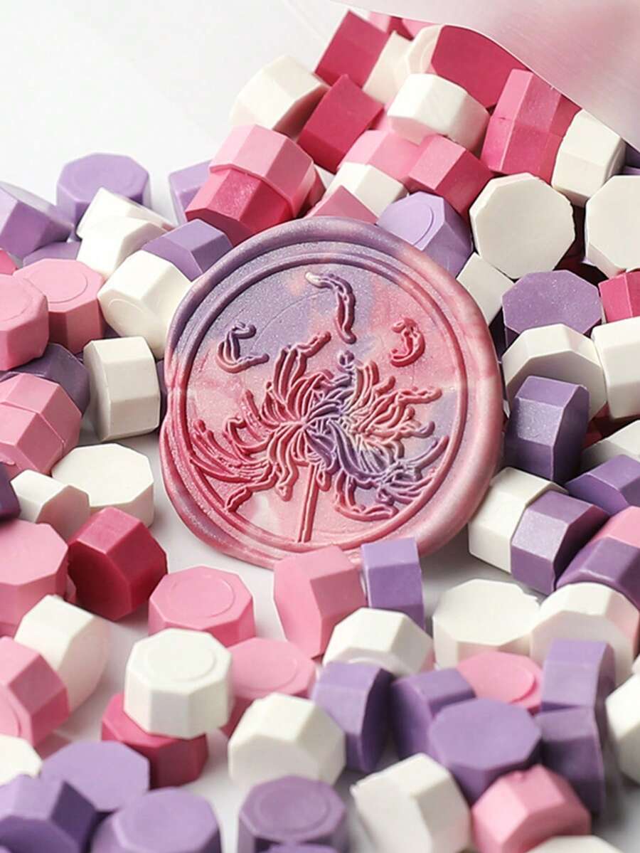 100pcs Light-Colored Heart-Shaped Sealing Wax Beads, Sealing Wax Beads For DIY Decoration Of Envelopes, Wedding Invitations, Cards, Postcards, Gift Packaging, Crafts, Scrapbooking