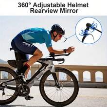 1 Pair Wide View 360° Adjustable Rotating Anti-Vibration Anti-Fall Bicycle Rearview Mirrors, With Convex Wide Angle Rearview Function, Suitable For Cycling And Biking - Multicolor - View 4