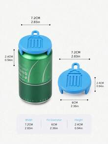 1pc Portable Can Lid Protector, Carbonated Beverage, Beer And Soft Drink Can Dust-Proof Sealing Lid, Reusable Flip-Top Hygienic Can Cover, Fun Cartoon Style, Suitable For Kitchen, Home, Cafe, Restaurant, Party, Picnic And Travel - Multicolor - View 9