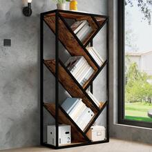 80*35*160 Cm Tree Shelf Standing Shelf 8 Levels, Corner Shelf Space Saving, Storage Shelf For Bedroom, Living Room, Home Office, Stable, Anti-Tip, Bookcase, Shelf, 80 X 35 X 160 Cm - Black - View 1