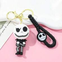DOBBLE 1pc  Keychains, Jack & Sally Skull Pendants, Halloween Movie Accessories, Backpack Charms, Key Holder Gifts - Multicolor - View 15