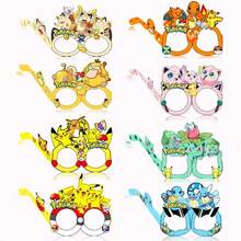 Panini Creative Anime Cartoon Paper Party Glasses Frame, Foldable Photo Prop Glasses, Birthday Party Costume Accessory, Game Theme Party Selfie Decoration - Random Styles - View 9