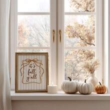 1pc Frameless Minimalist Fall Wall Art Dorm Gift - Multi-color - View 3