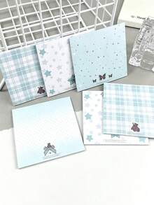4pcs/Set Kertas Tempel Motif Daun Semanggi yang Sangat Menarik, Dapat Dipindahkan, Kertas Tempel Memo Minimalis Lucu untuk Pelajar, Ukuran 75*75mm, Bantalan Memo Kantor Kreatif, Perlengkapan Penting untuk Kembali ke Sekolah, Hadiah untuk Pelajar - Satu-Ukuran - View 8