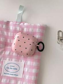 Black Polka Dot With Small Hearts