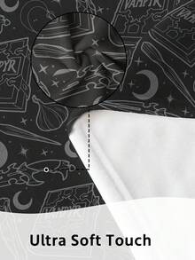 1pc Halloween Flannel Blanket, Single-Sided Print, Soft & Lightweight, Cartoon Pattern, Comfortable & Easy Care, Multi-Purpose Blanket, Suitable For Bedroom, Sofa, Study And Dorm, Room Decor, Halloween Decor, Ideal Halloween Gift, Perfect Birthday Gift - Multicolor - View 5