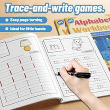 Letter Writing Practice Workbook, Letter Formation And Mastery, Comprehensive Uppercase And Lowercase Handwriting Training, Visual Guidance Exercises, Improve Writing Accuracy And Fine Motor Control, Suitable For Home And School Learning Tool - Alphabet Book - View 7