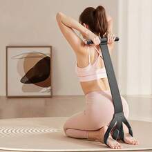 Multi-Functional Fabric Foot Pedal Resistance Band, Yoga Assistance Pull Rope, Sit-Up Training Leg Stretching Band, Elastic Rope For Abdominal And Arm Fitness Equipment, For Core, Full Body, Wrist And Leg Strength Training - Multicolor - View 7