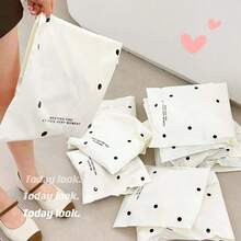 36pcs Cream Polka Dot Courier Bags, School Season, Graduation Season, Wedding Season, Birthday Team Gift Bags, Thick Storage Plastic Bags, Mailer Boxes, Clothing Bags, Suitable For Back To School, School Supplies, School, Office, Shipping, Shipping And Mailing School - Shipping Bag - View 5