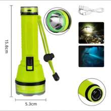 Lanterna  De Mergulho Ecooda Pesca Led Recarregável Usb 30m Prova Dágua Profissonal - Estrela - Visão 3