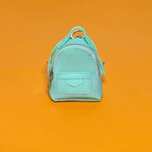 Dopamine Color Mini Portable Handbag, Simple Fashion Backpack Keychain Pouch, Earphone Storage Coin Purse Bag Charm, Mini Lightweight Pouch, 1pc Purple Cyan Blue Yellow Red Mini Pouch - Multicolor - View 14