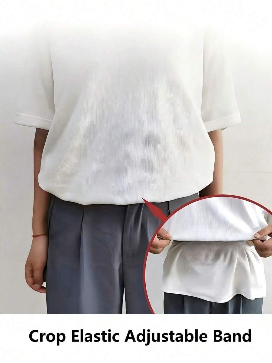 2Pcs Invisible Elastic Waistband For Sweaters And Hoodies - Adjustable Clothing Waist Cincher - Seamless Shirt Waist Cincher Tool - Practical Fashion Tip For Women - Total Length 100cm/39in