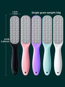 雙面不鏽鋼腳部磨腳石、腳繭去除器、足跟修腳工具、居家足部磨腳器、多色 - 彩色 - 查看 7