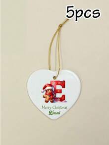 Customized Christmas Decorations With Your Name, Personalized 2026 Home Christmas Decorations, Customizable Letter Christmas Tree Decorations, Christmas Home Decorations, Customized Christmas Gifts, Christmas, Gingerbread Men, Merry Christmas, 2026. - Style B - View 12