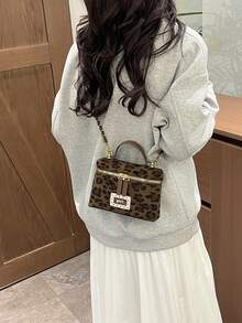 1pc Mini Women's Handbag Fashion Solid Color Embroidered Rhombus Crossbody Bag Suitable For Card Holder And Keys - Multicolor - View 5