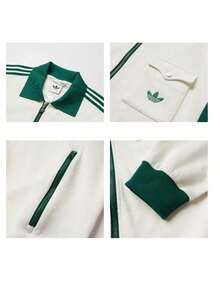 Adidas Men's Sports Jacket TRACK TOP Colorblock Knit Collar Sports Jacket KW5665 - Hanyu White - View 10