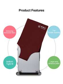 1PC Luggage Protector Trolley Cover, Traveler Durable Luggage Dust Cover-Elastic, Scratch Resistant Luggage Protector, Perfect Travel Accessory - Multicolor - View 5