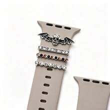 1 set decorazione Ognissanti con pipistrelli in diamante, cinturino decorativo per smartwatch con motivo a pipistrelli, adatto per cinturini di misura 38mm 40mm 41mm 42mm 44mm 45mm, confezione regalo speciale Ognissanti (escluso cinturino dell orologio) - Tagli Unica - Visualizzare 16