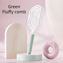 女用鏤空梳子 高端防靜電蓬鬆高頂條紋梳 居家用理髮梳 - 多色 - 查看 17