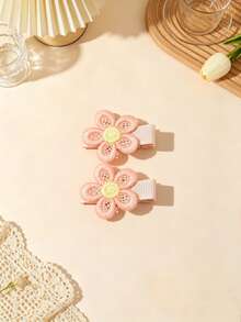 14pcs Multi-Color Fabric Hair Clips, Candy-Colored Sunflower Design, Suitable For All Seasons, Perfect Gift, Ideal For Photography - Multicolor - View 5