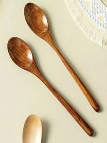 1pc/2pcs/5pcs Portable Wooden Spoon & Chopsticks Set - Kitchen Utensils, Suitable For Camping, Travel, Picnic, RV And Office Use - Ideal For Rice, Noodles, Porridge - Perfect For Home, Restaurant, Wedding, Student, Kitchen Supplies, Gift - View 11
