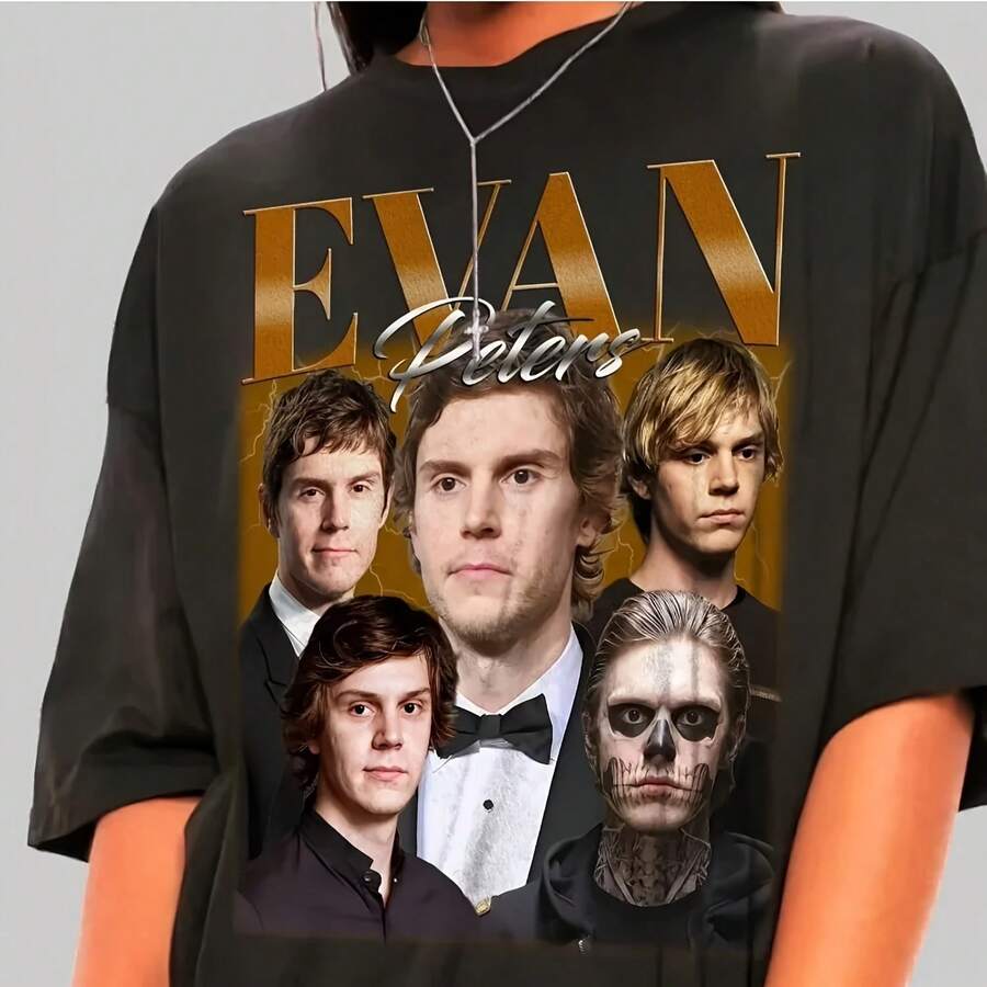 T-Shirt, Loose And Breathable Summer T-Shirt For Men And Women, Retro Print T-Shirt By Evan Peters - Style - View 1