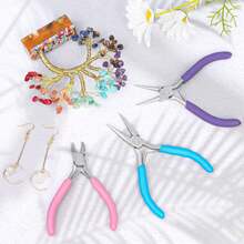 QIAO 3 PiecesJewelry-Making Pliers Set-Jewelry-Making Tools Suitable For Jewelry Repair, Wire Wrapping, Beading, And Craft Projects - Multicolor - View 2