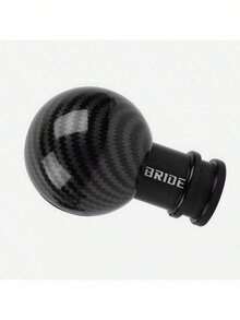 1pc Car Gear Shift Knob Carbon Fiber Texture Round Ball Gear Lever Head Universal For Manual And Automatic Transmission - A - View 10
