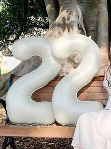 1/2pcs 40 Inch Large Cream Color Number Foil Balloons, Minimalist Premium Style, Suitable For Birthday Party Decoration, Anniversary, 100 Days Celebration, Festival And Event Decoration, Room Decor, Photography - 40 Inch Cream Digital - View 1