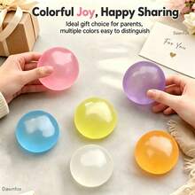 Brinquedo de Apertar Popular para Alívio do Estresse, Bola de Apertar de Borracha Macia Feita à Mão, Brinquedo de Alívio do Estresse Fofo e Remodelável, Recompensa de Sala de Aula, Enchimento de Sacola de Presente de Aniversário, Elástico, Presente de Festa, Brinquedo de Apertar Divertido com Rebote Lento, Estilo Novel, Presente de Festa, Brinquedo de Apertar Divertido - Azul bebê - Visão 4