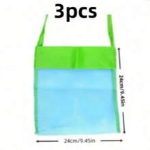 1/3pcs Bright Color Mesh Beach Tote Bag, Lightweight, Adjustable Shoulder Strap, Foldable Design, Water-Draining, Breathable, Sand-Proof, Large Capacity, Portable, Easy To Clean, Lightweight, Storage, Sand-Proof, Durable, Foldable, Quick-Dry Mesh Bag, Large Capacity Beach Storage, Wear-Resistant, Anti-Snag, Lightweight And Portable, Suitable For Back To School Season,Back To School - Multicolor - View 12