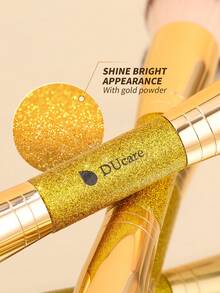 DUcare Golden 7-Piece Shimmer Multi-Functional Dual-Ended Makeup Brush Kit, All-In-One Foundation Powder Concealer Contour Eyeshadow Makeup Brush Collection, Crafted With Synthetic Fibers For A Flawless, Portable And Essential Beauty Brush Tool - Gold - View 4