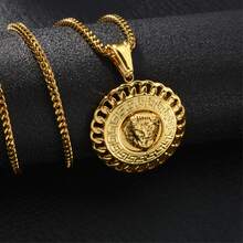 Hip-Hop Street Style Stainless Steel 18K Gold Plated Embossed Cross & Scripture Military Badge, Suitable For Men And Women Daily Wear, Couple & Brother Accessory - Gold - View 6