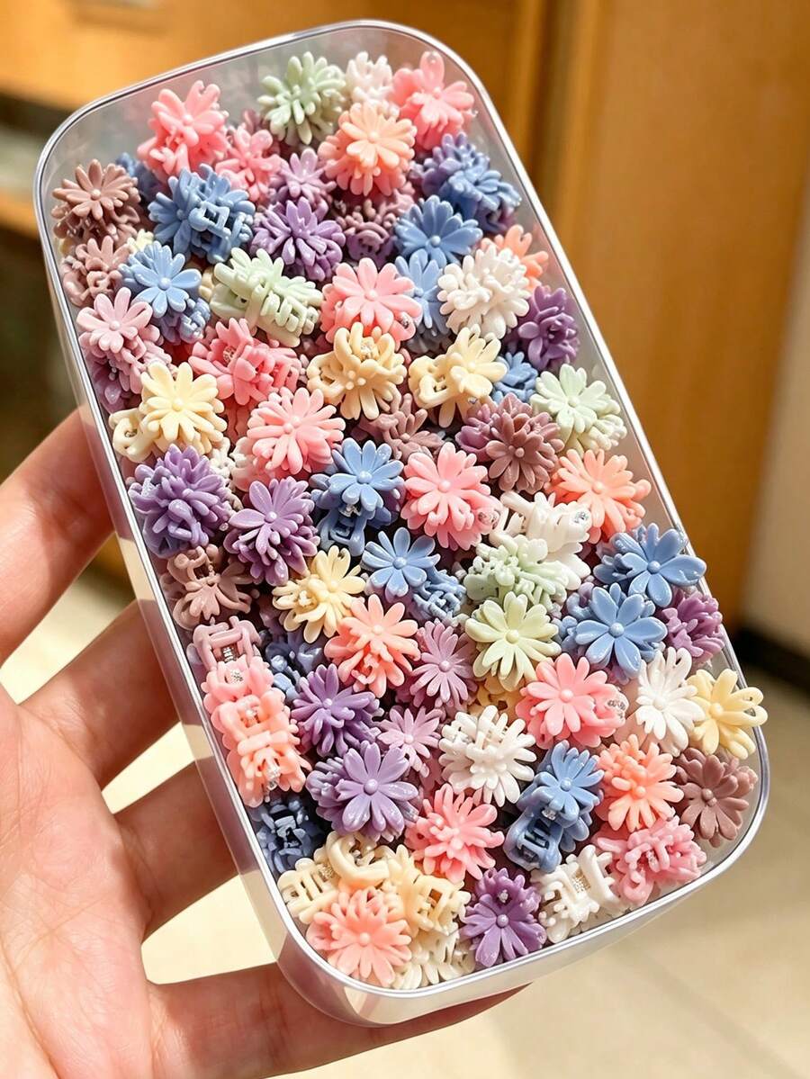 30/50 New Mini Hair Accessories With Small Braided Hair Clips (Color Random) - Multicolor - View 1
