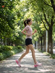 EDIXIM Women's Soft Sole Road Running Shoes 2026 Summer Mesh Breathable Student Sports Shoes Shock Absorbing Lightweight Running Shoes - Pink - View 7